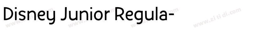 Disney Junior Regula字体转换